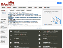 Tablet Screenshot of baportal.sk